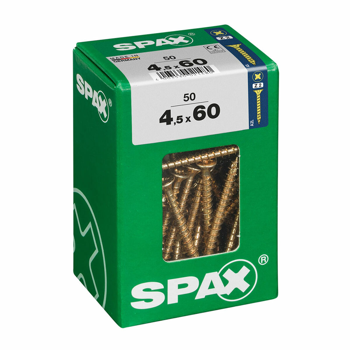 Scatola a viti SPAX Vite per legno Testa piatta (4,5 x 60 mm) 2 S7913918_0