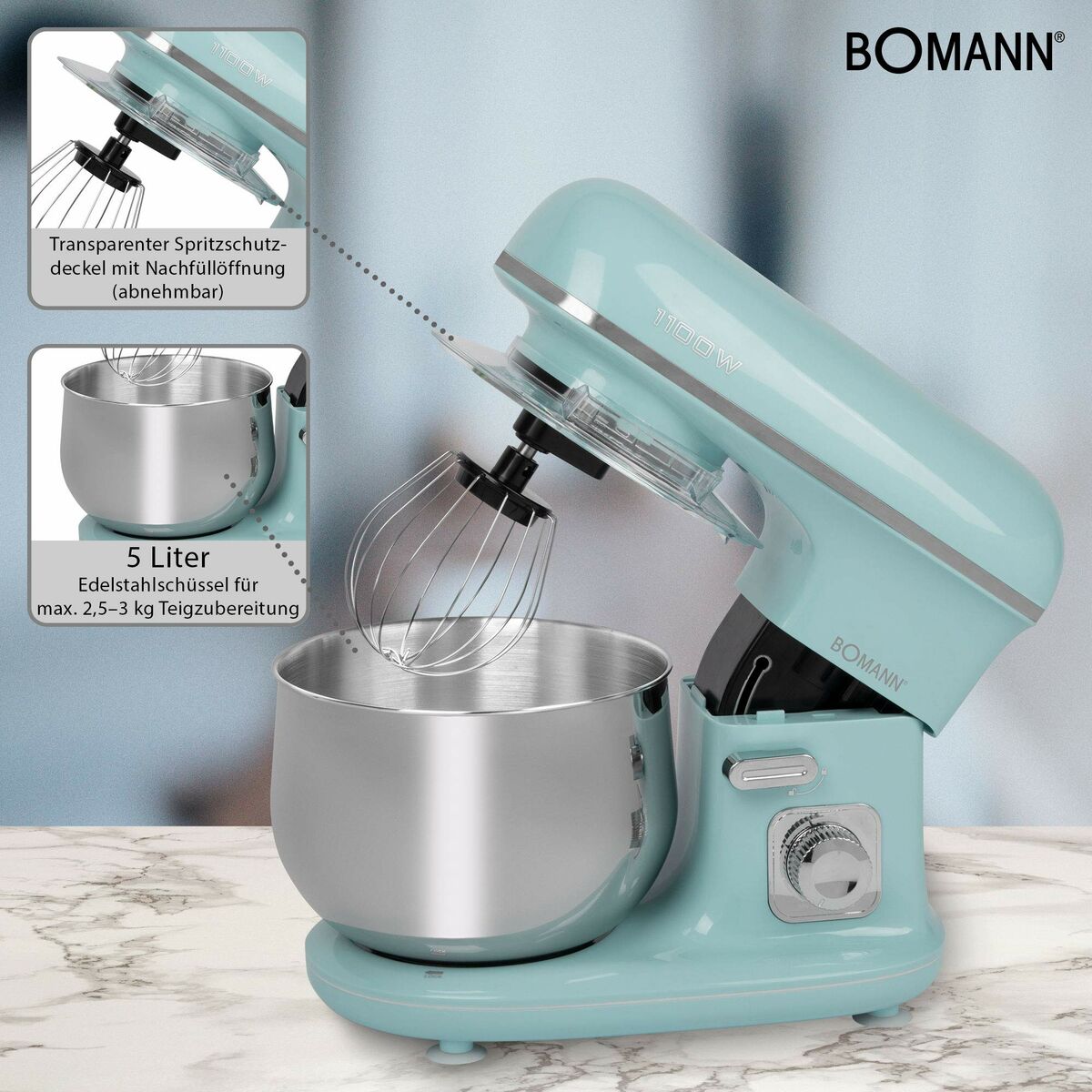 Robot da Cucina Bomann KM 6030 CB 1100 W 4 S9101205_2