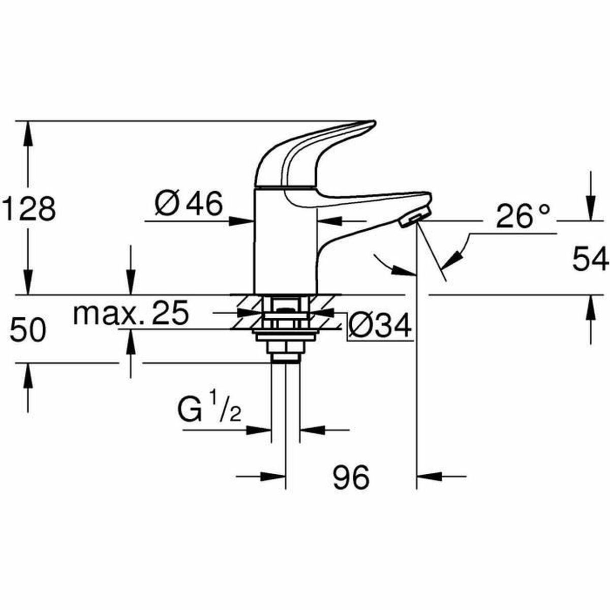 Rubinetto Monocomando Grohe Metallo Ottone 4 S71003248_2