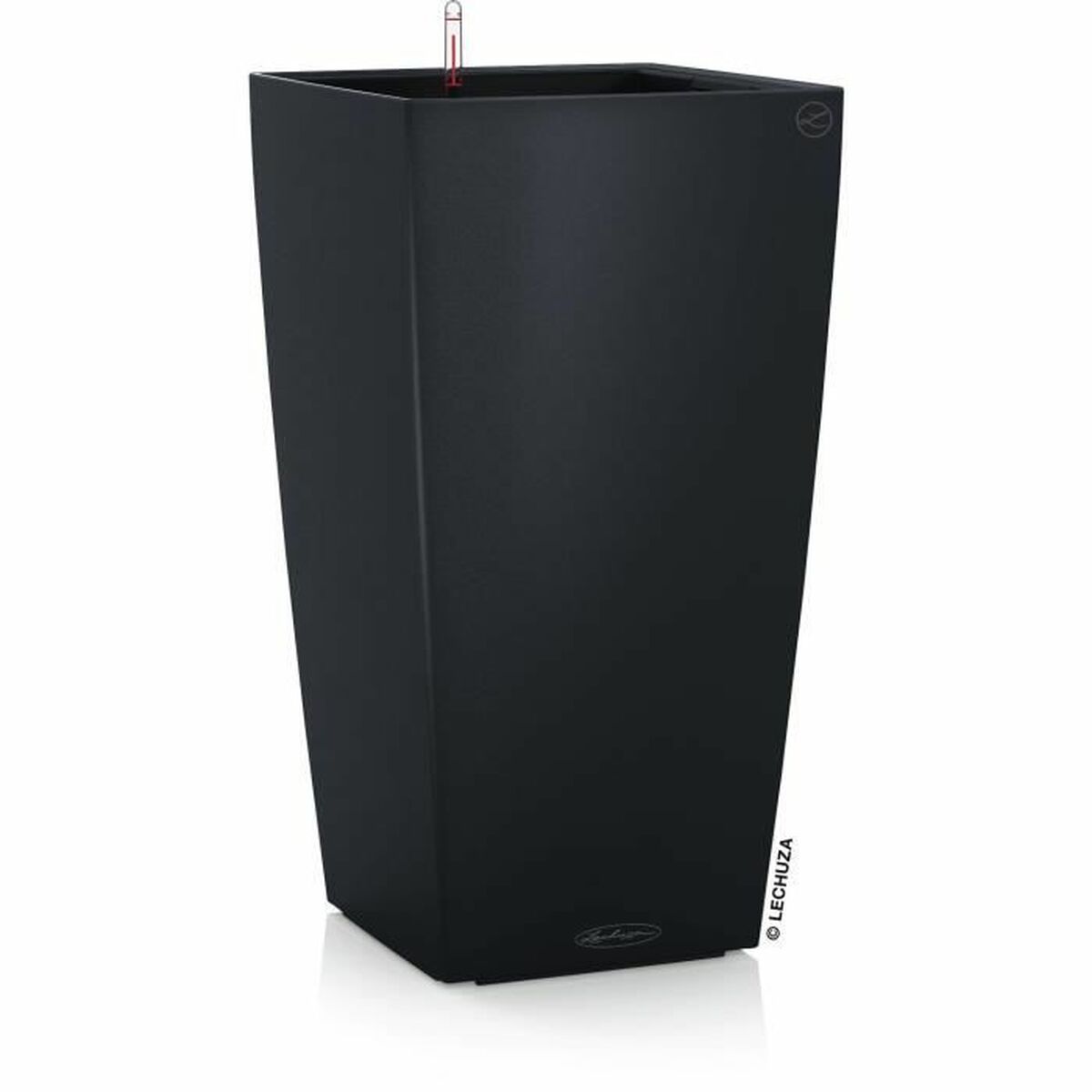 Vaso Lechuza 40 x 40 x 75 cm Nero Lavagna polipropilene Plastica 2 S71000642_0