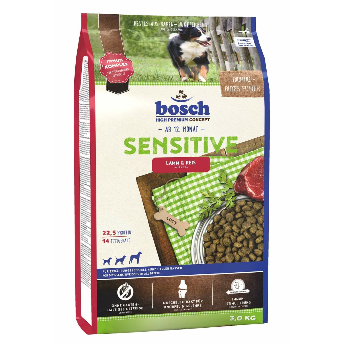 mangime BOSCH Sensitive Adulto Agnello Riso 3 Kg 2 S9109931_0