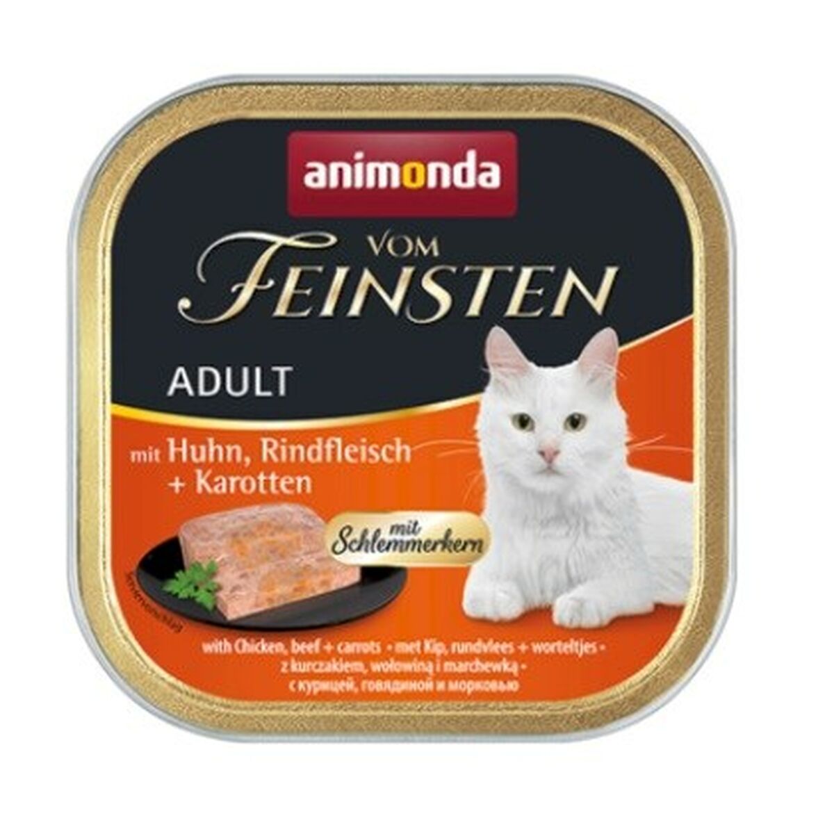 Cibo per gatti Animonda Vom Feinsten Pollo Carne di vitello 100 g 100 L 3 S9109546_1