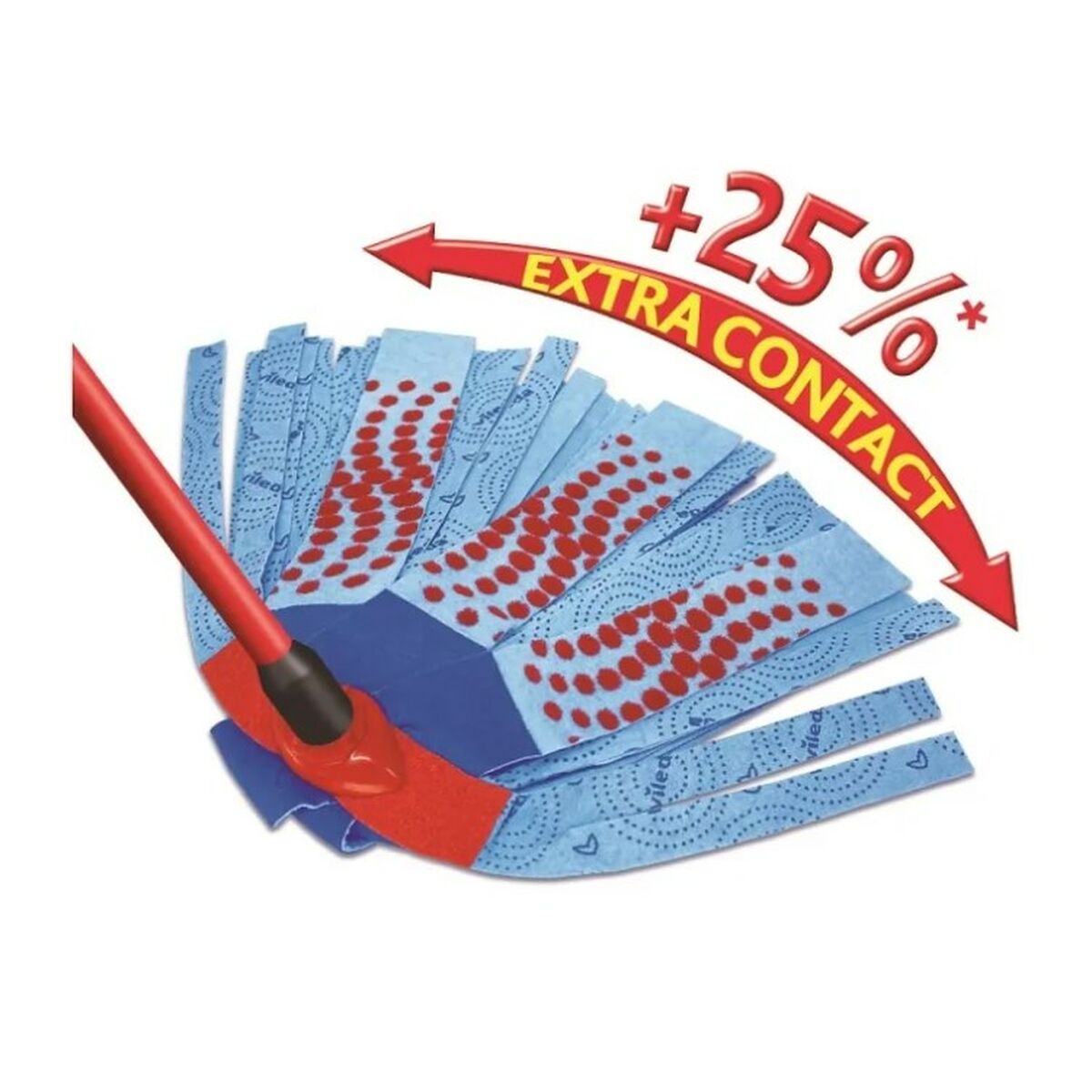 Spazzolone Vileda 3Action Velour XL Azzurro Rosso 4 S9126695_2