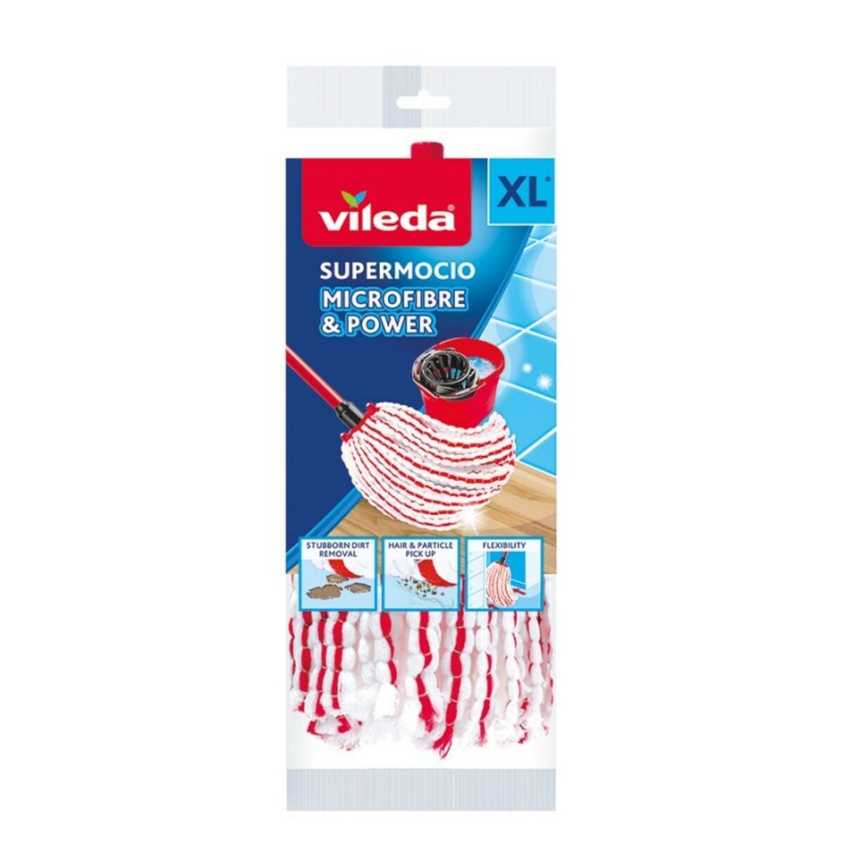Ricambio Vileda Microfibre & Power Spazzolone Fibra (1 Unità) 2 S9126673_0