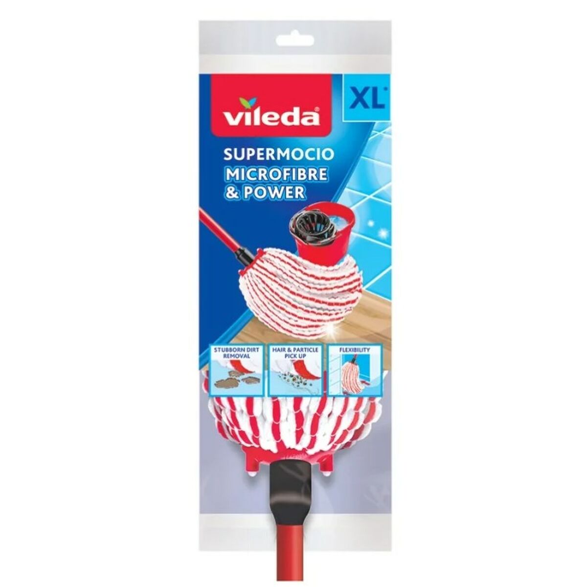 Ricambio Vileda Microfibre & Power Spazzolone Fibra (1 Unità) 3 S9126673_1