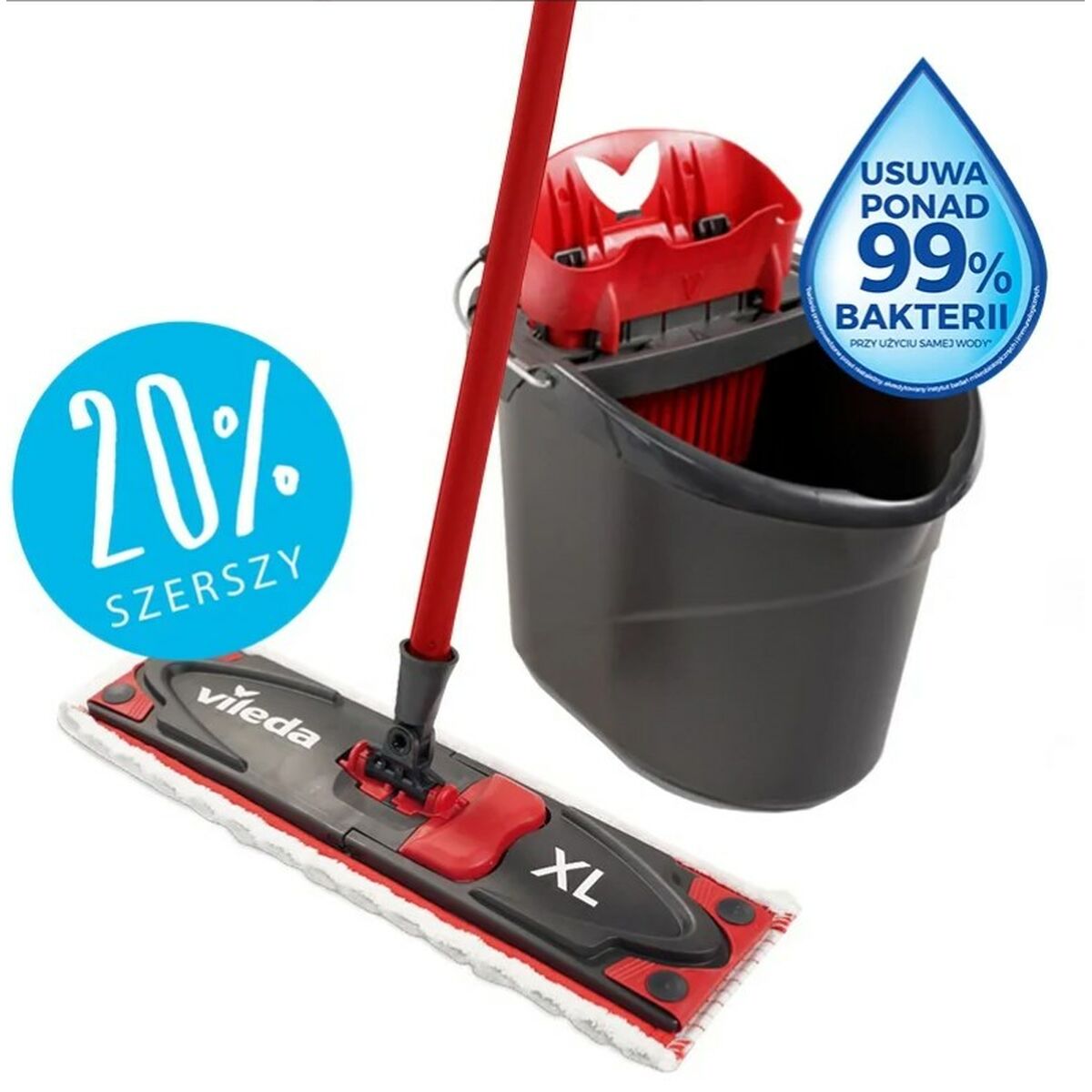 Spazzolone Vileda Ultramax XL Box Nero Rosso Microfibra 10 S9126701_8