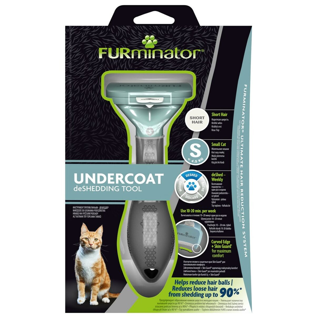 Spazzola Furminator FUR151265 Gatto Piccolo Nero 3 S9110514_1