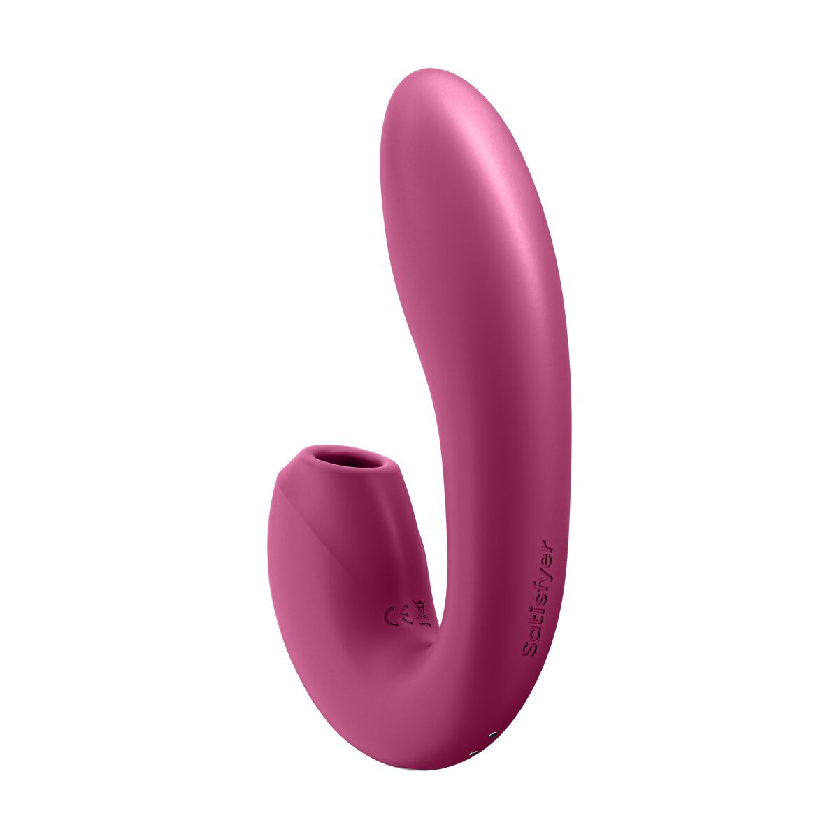Vibratore Doppia Stimolazione Supernova Insertable Satisfyer Sunray Rosso Fucsia 7 S9402694_5