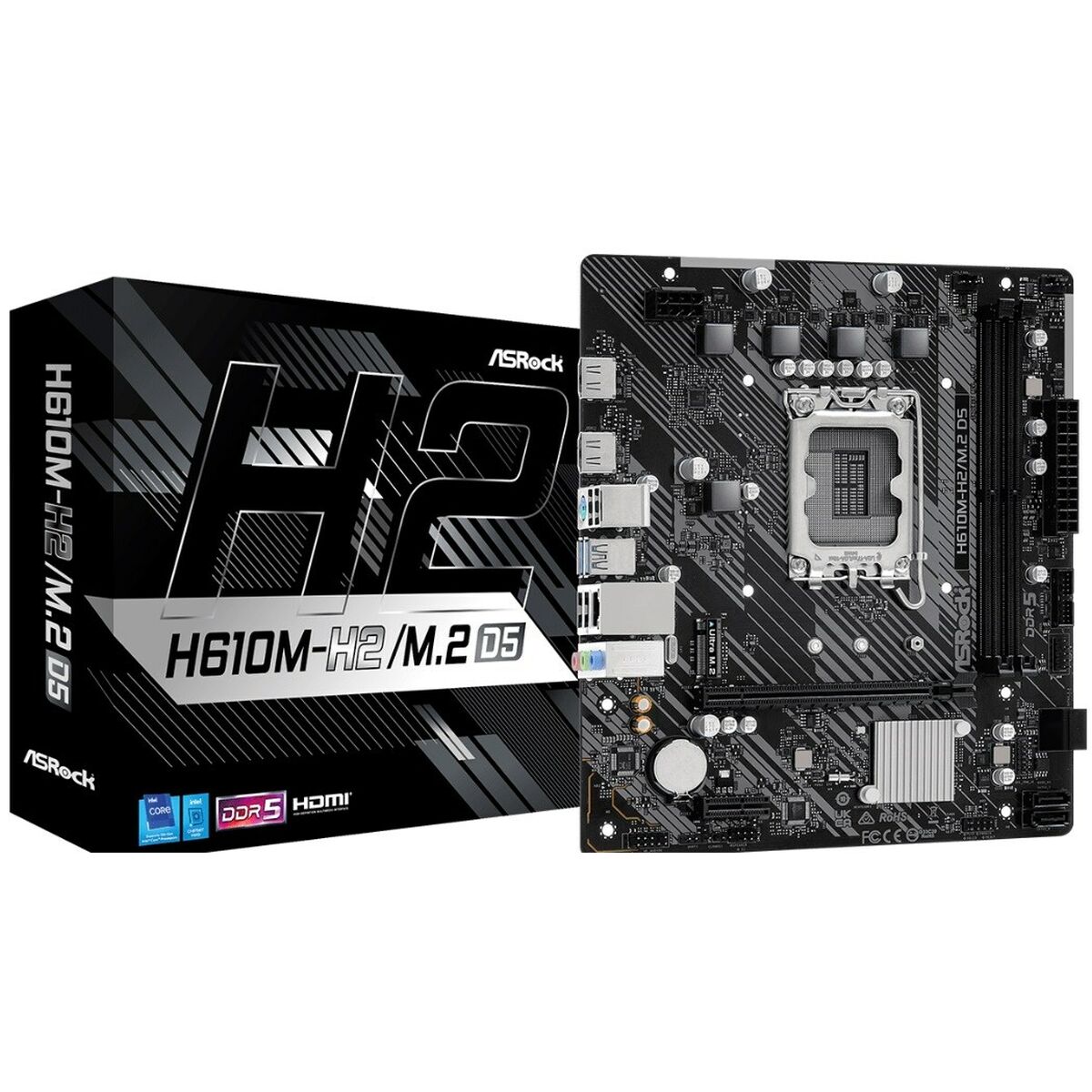 Scheda Madre ASRock H610M-H2/M.2 D5 LGA 1700 INTEL H610 2 S9138997_0