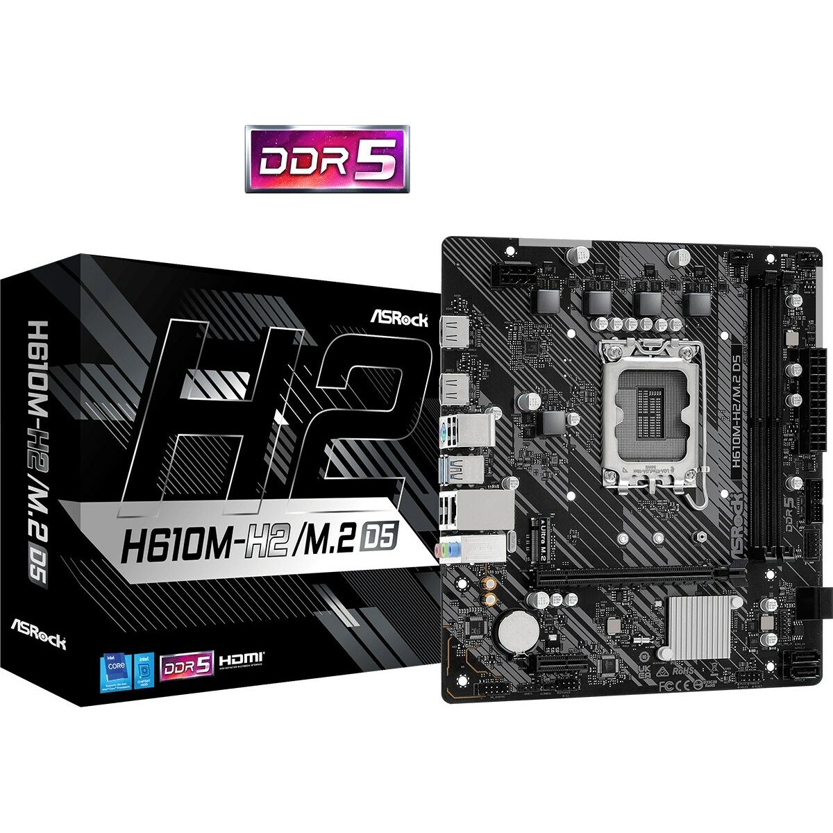 Scheda Madre ASRock H610M-H2/M.2 D5 LGA 1700 INTEL H610 7 S9138997_5