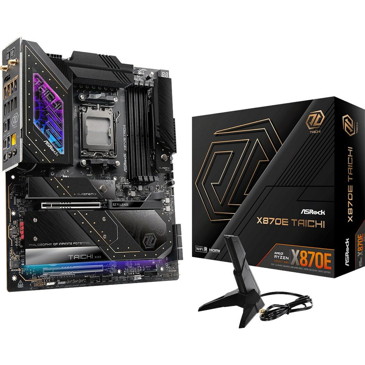 Scheda Madre ASRock X870E Taichi Intel Wi-Fi 6 AMD AM5 AMD X870E 7 S91106858_5