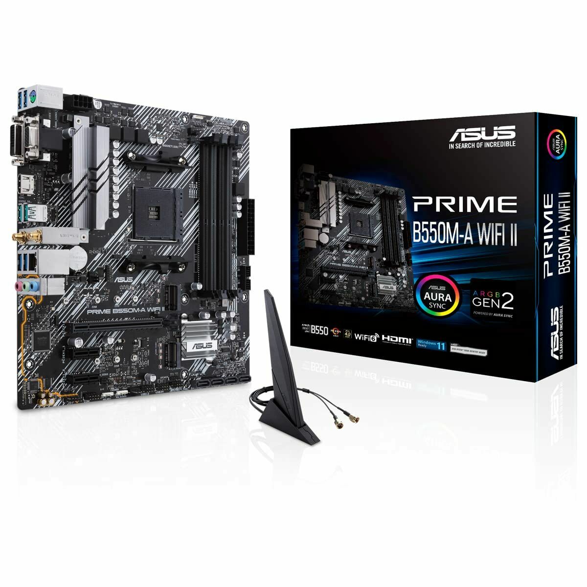 Scheda Madre Asus PRIME B550M-A WIFI II Intel Wi-Fi 6 AMD B550 AMD AM4 6 S9124646_4