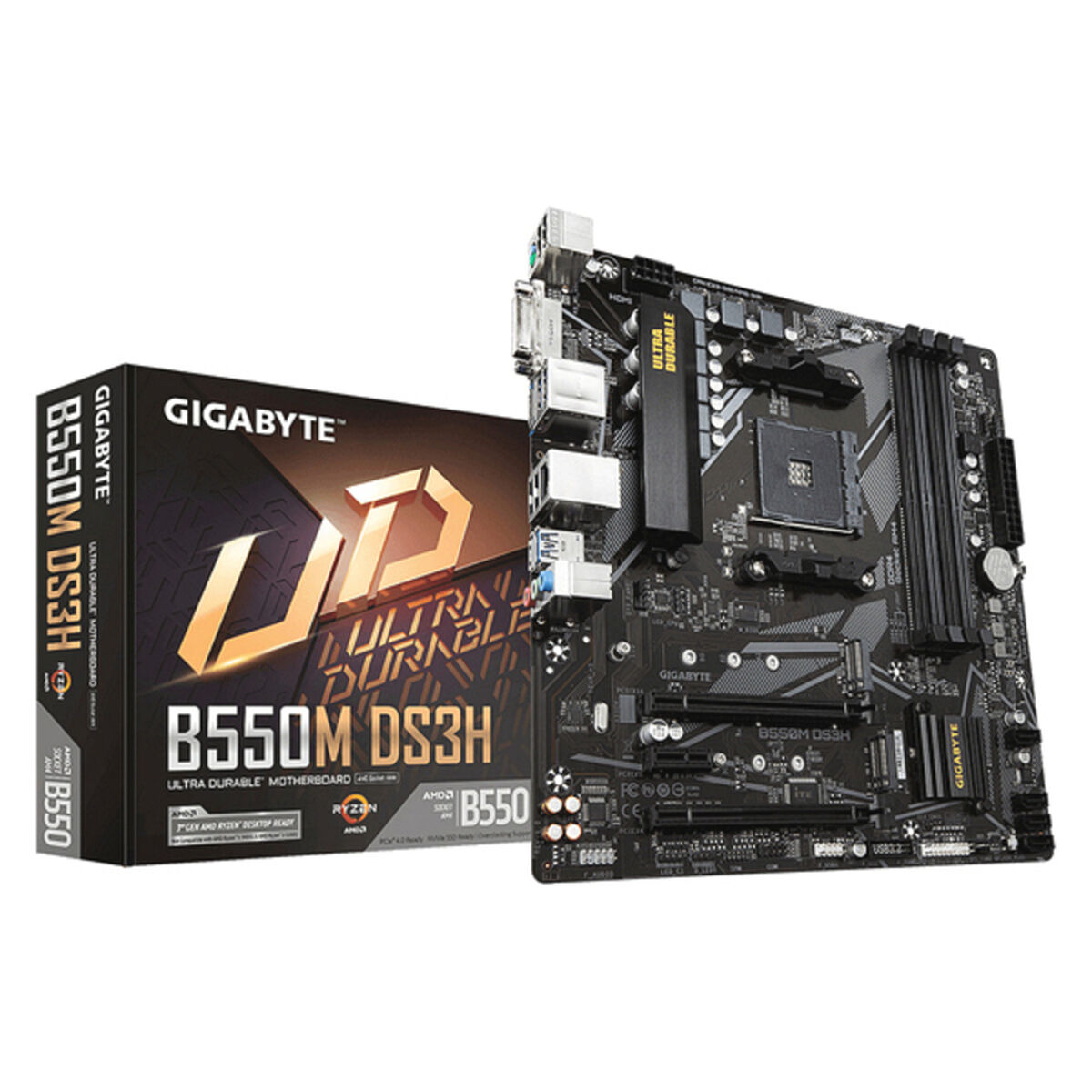 Scheda Madre Gigabyte B550M DS3H mATX DDR4 AM4 AMD B550 AMD AM4 3 S9124735_1