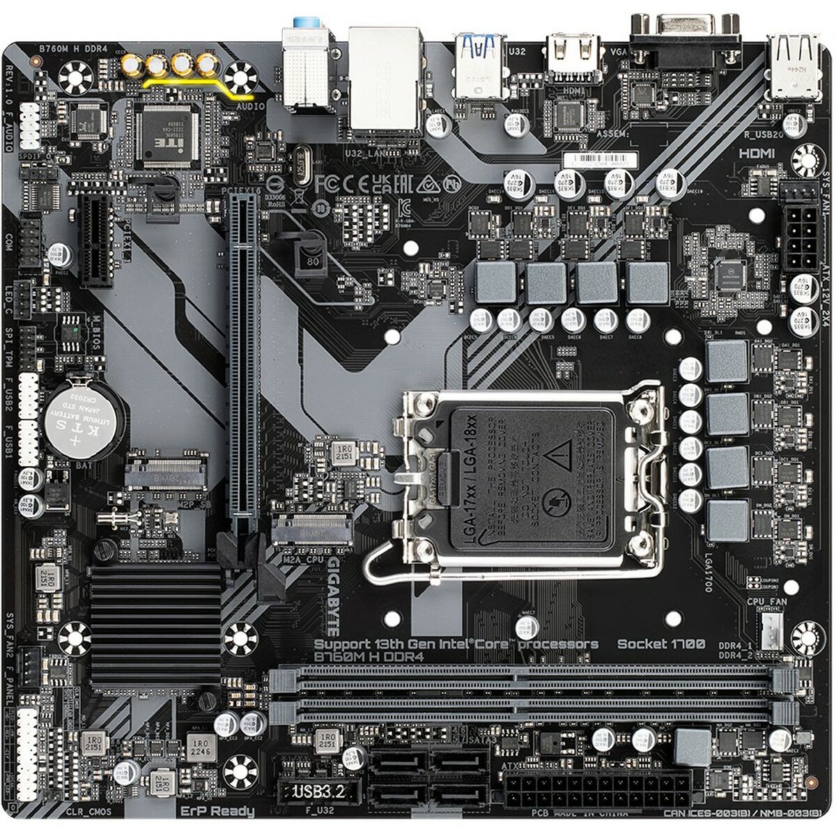 Scheda Madre Gigabyte 9MB76MH4-00-10 INTEL B760 EXPRESS LGA 1700 6 S9903456_4