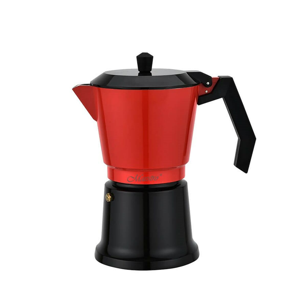 Caffettiera Italiana Feel Maestro MR-1657-9 Nero Rosso Alluminio 450 ml 9 Tazze 2 S91109121_0