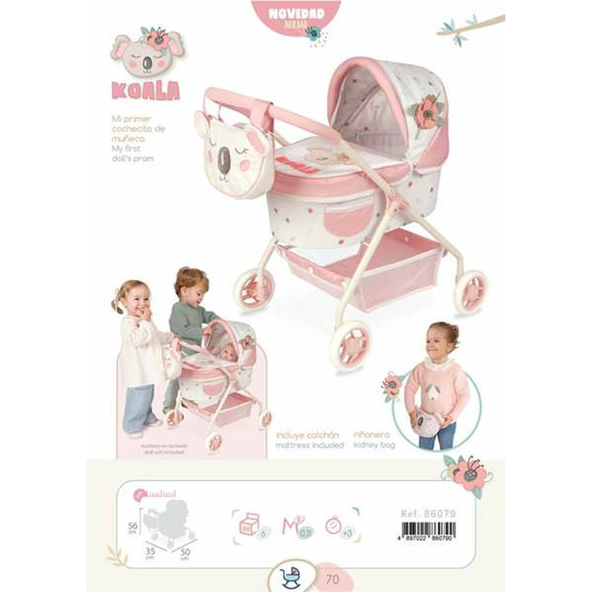 Carrozzina per Bambole Decuevas Koala 35 x 50 x 56 cm 7 S2436349_5