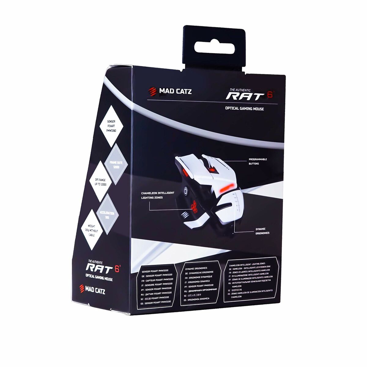 Mouse Mad Catz MR04DCINWH000-0 Bianco Multicolore Monocromatica 12000 dpi 10 S9171239_8