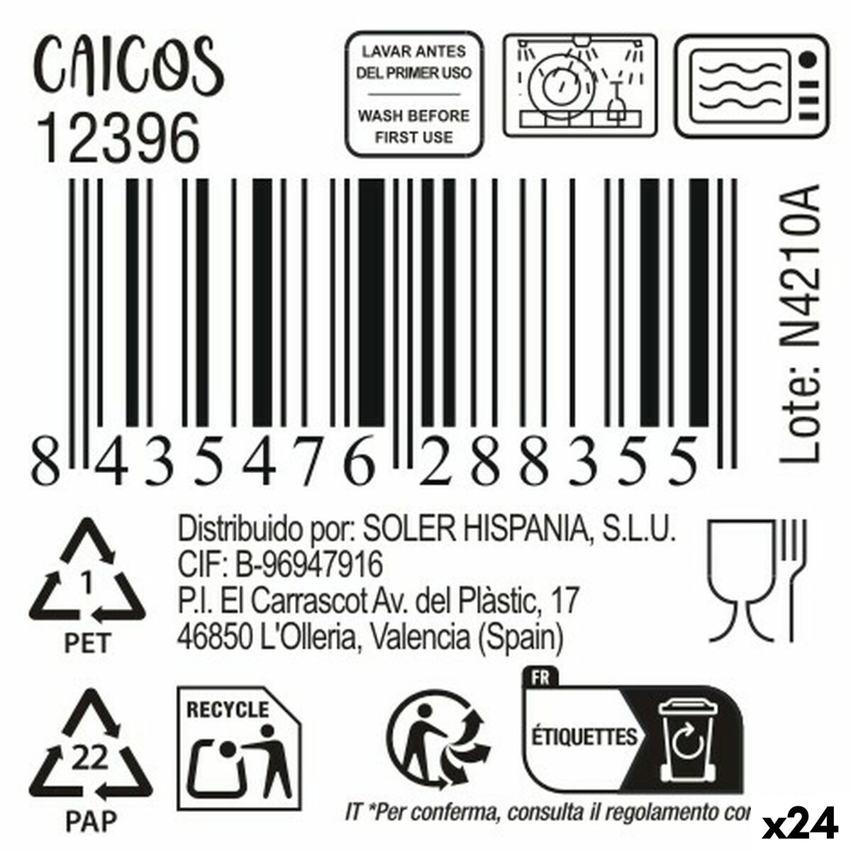 Ciotola Inde Ø 13,8 x 8 cm 700 ml (24 Unità) 12 S2237649_10