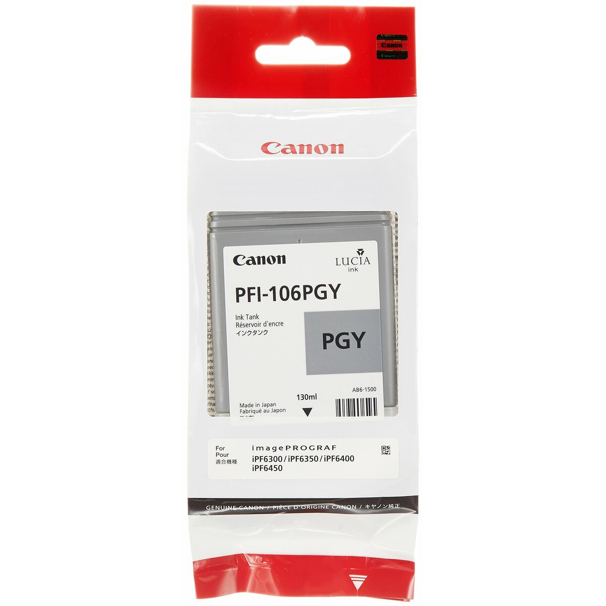 Cartuccia ad Inchiostro Originale Canon PFI-106 PGY Grigio 4 M0504527_2