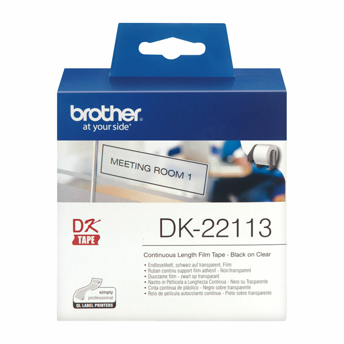 Nastro a lunghezza continua di carta termica Brother DK22113 Trasparente 3 M0502913_1