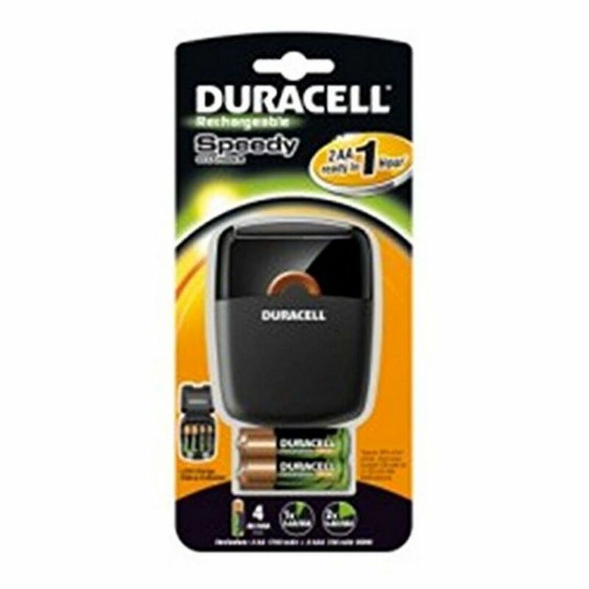Caricabatterie + Batterie Ricaricabili DURACELL CEF27 2 x AA + 2 x AAA 1700 mAh 750 mAh (1 Unità) 2 S6503024_0