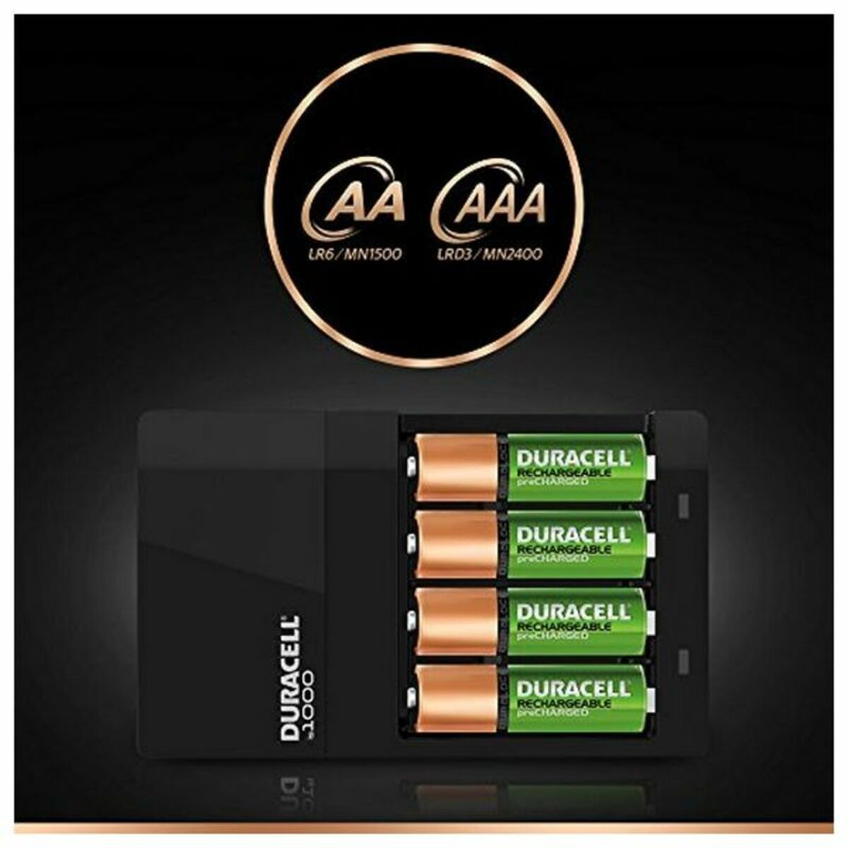 Caricabatterie + Batterie Ricaricabili DURACELL CEF14 2 x AA + 2 x AAA HR06/HR03 1300 mAh (1 Unità) 7 S6503023_5