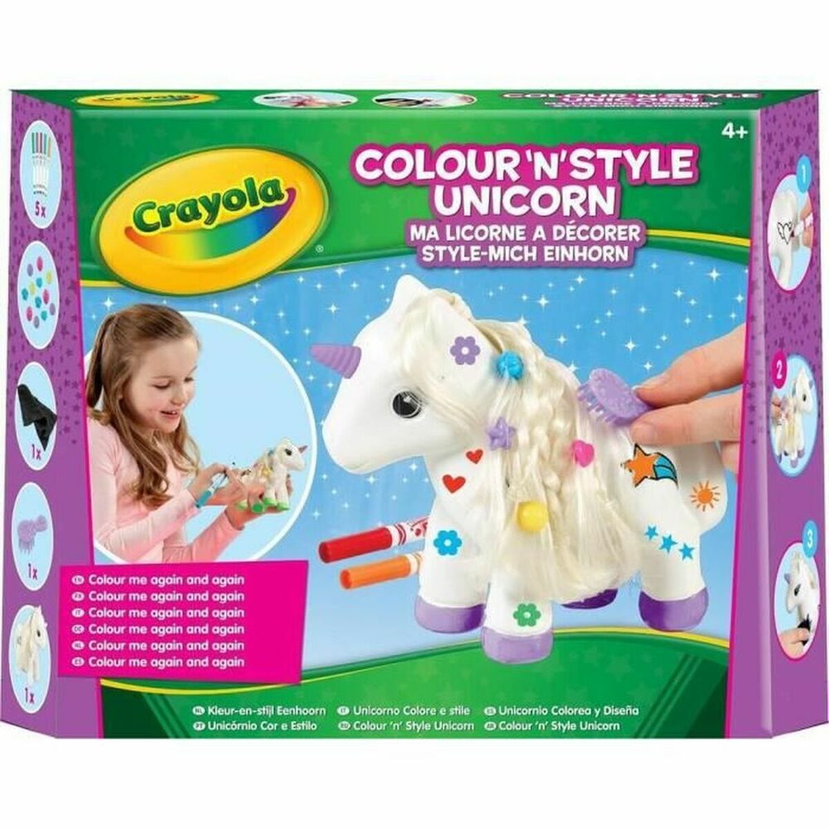 Gioco Fai-da-te Crayola Decorate your Unicorn (FR) Rosso Multicolore 2 S7164359_0