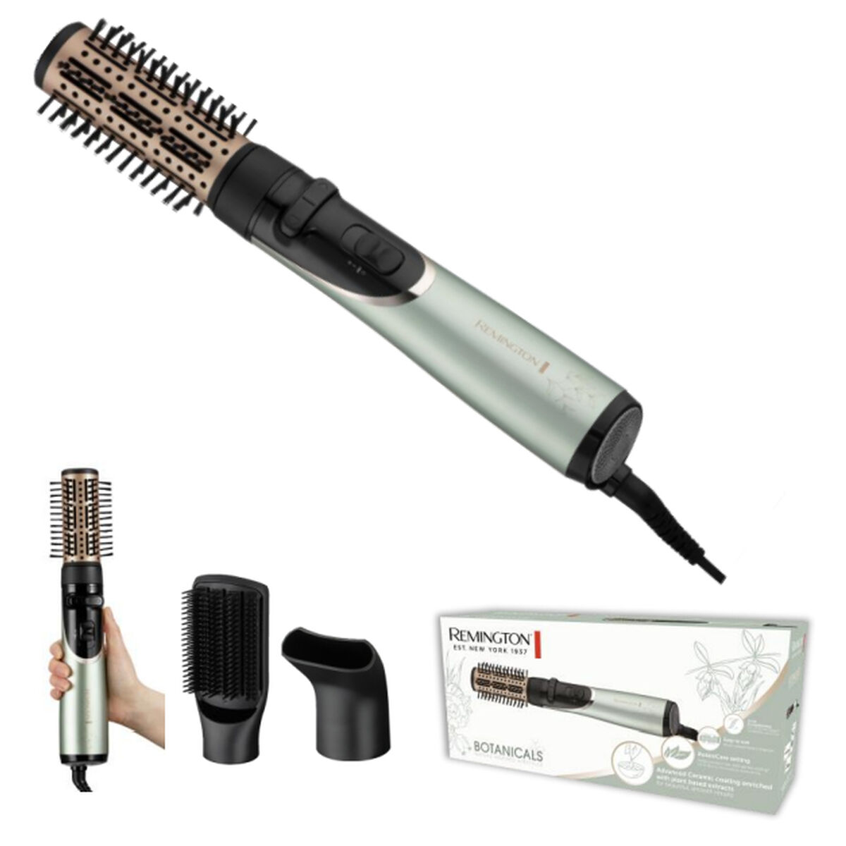 Spazzola Asciugacapelli, Modellante e Arricciacapelli 3 in 1 Remington 800 W 2 S0455157_0