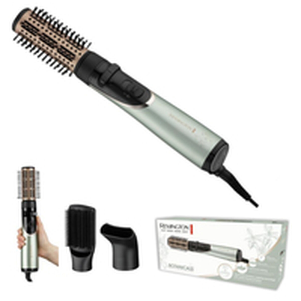 Spazzola Asciugacapelli, Modellante e Arricciacapelli 3 in 1 Remington 800 W 3 S0455157_1
