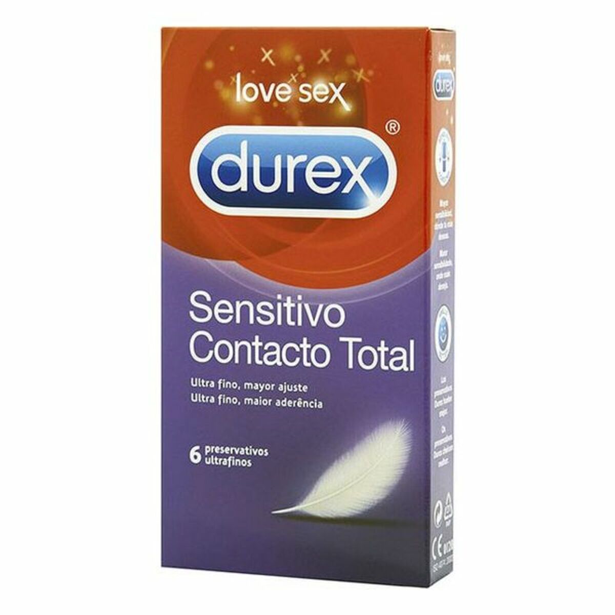 Preservativi Durex Sensitivo Contacto Total 6 Pezzi 1 Pezzi 3 S4000900_1