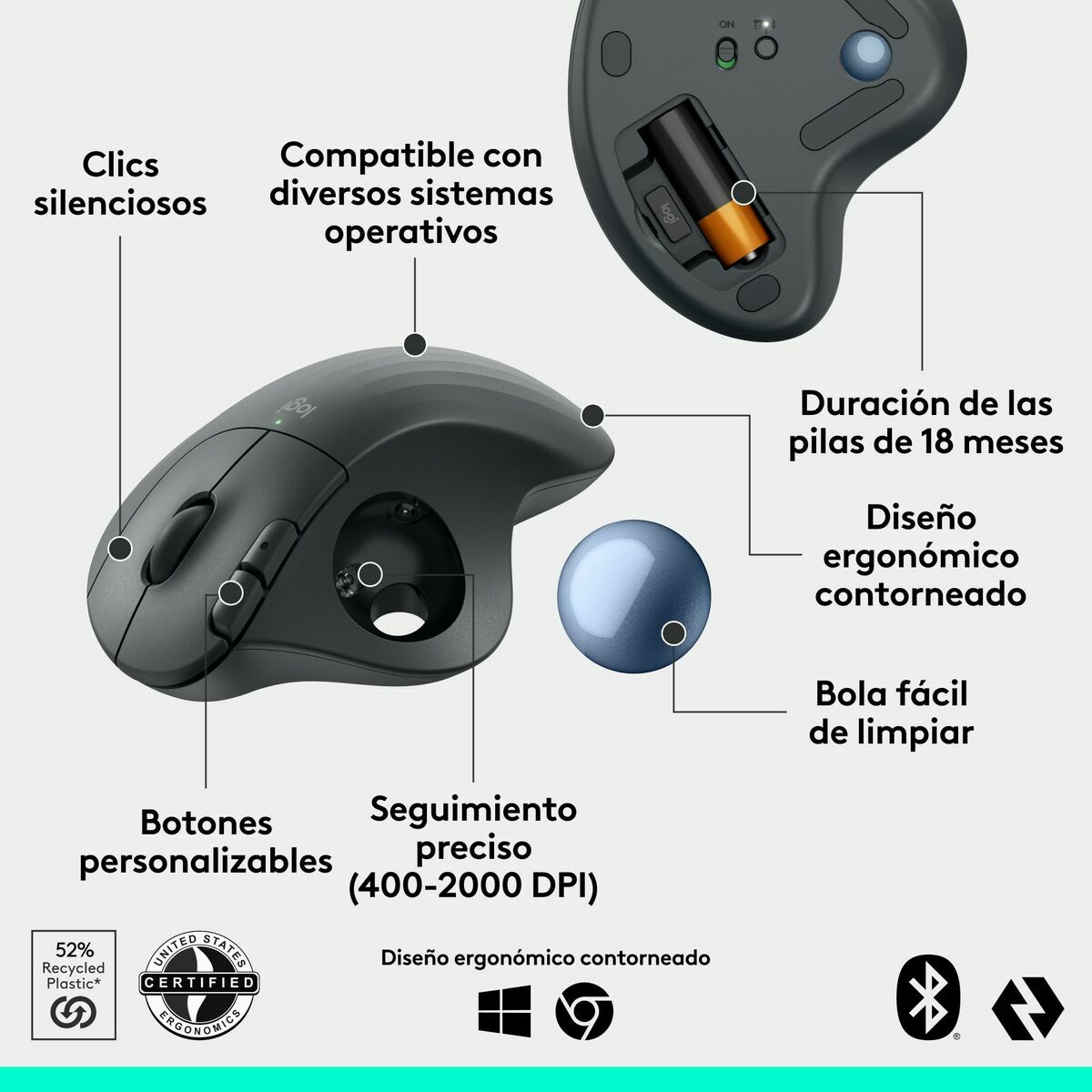 Mouse Logitech 910-007029 6 S55285617_4
