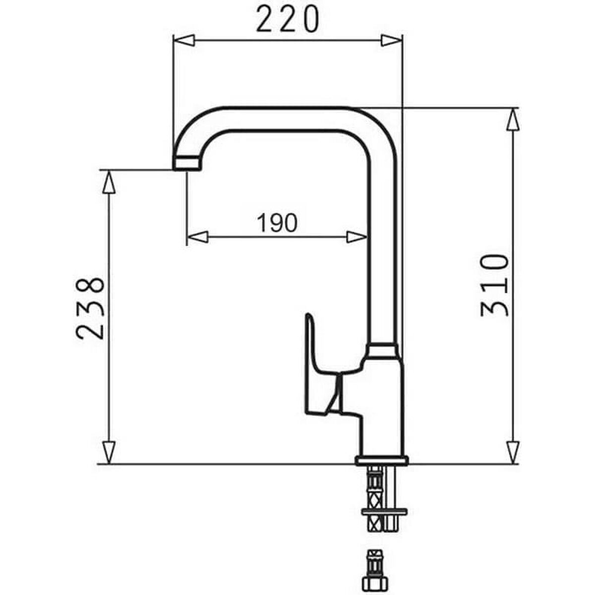 Kitchen Tap Pyramis 090 923 138 Vaniglia 3 S91109944_1