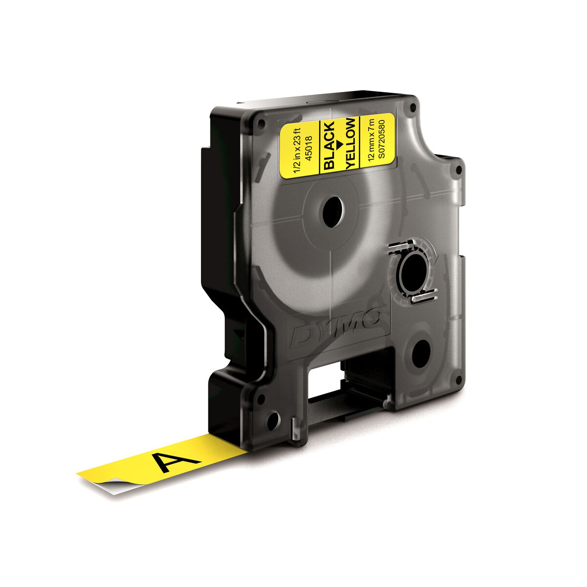 Nastro Laminato per Etichettatrici Dymo D1 45018 12 mm LabelManager™ Giallo Nero (5 Unità) 4 S8424265_2