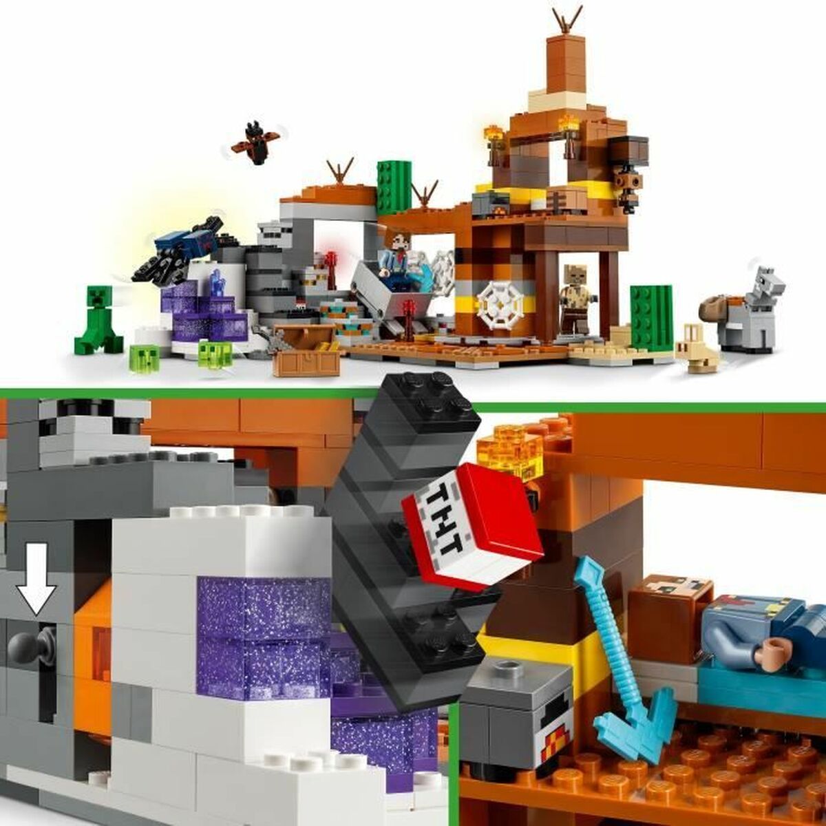 Set di Costruzioni Lego Minecraft 21263 Badlands Mine Multicolore 538 Pezzi 4 S71002516_2
