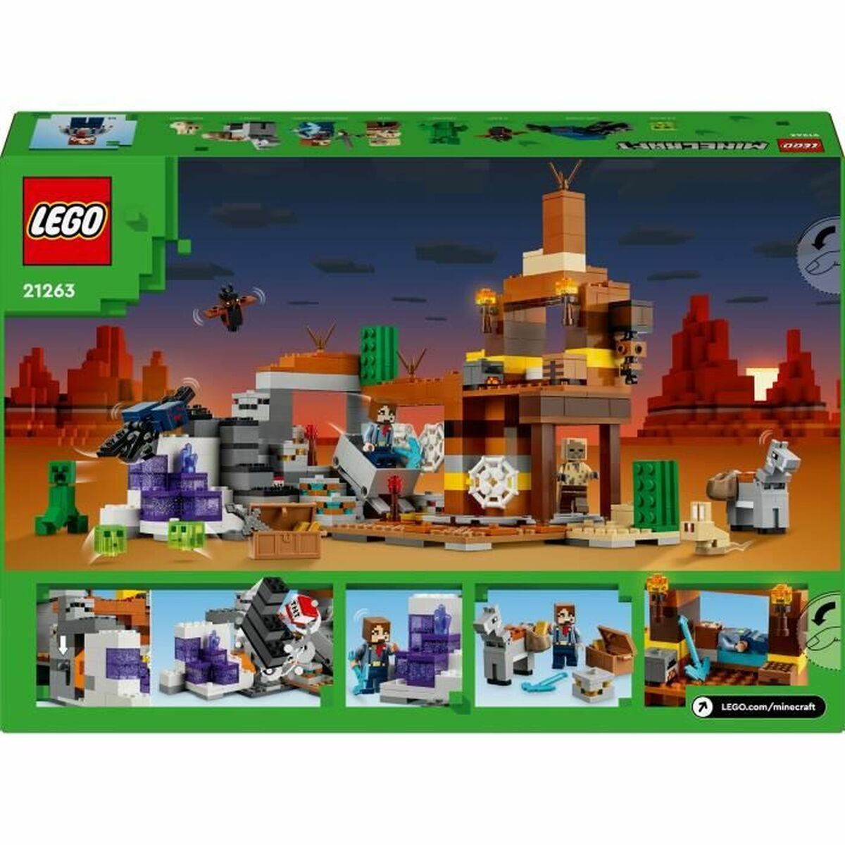 Set di Costruzioni Lego Minecraft 21263 Badlands Mine Multicolore 538 Pezzi 7 S71002516_5