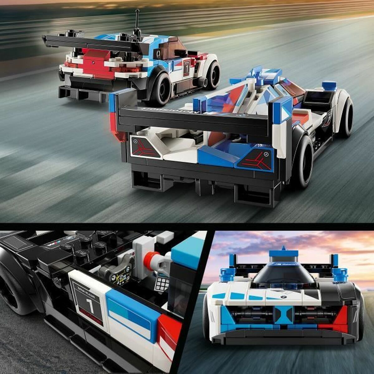 Set di Costruzioni Lego BMW M4 GT3 & BMW M Hybrid V8 Multicolore 5 S9195385_3