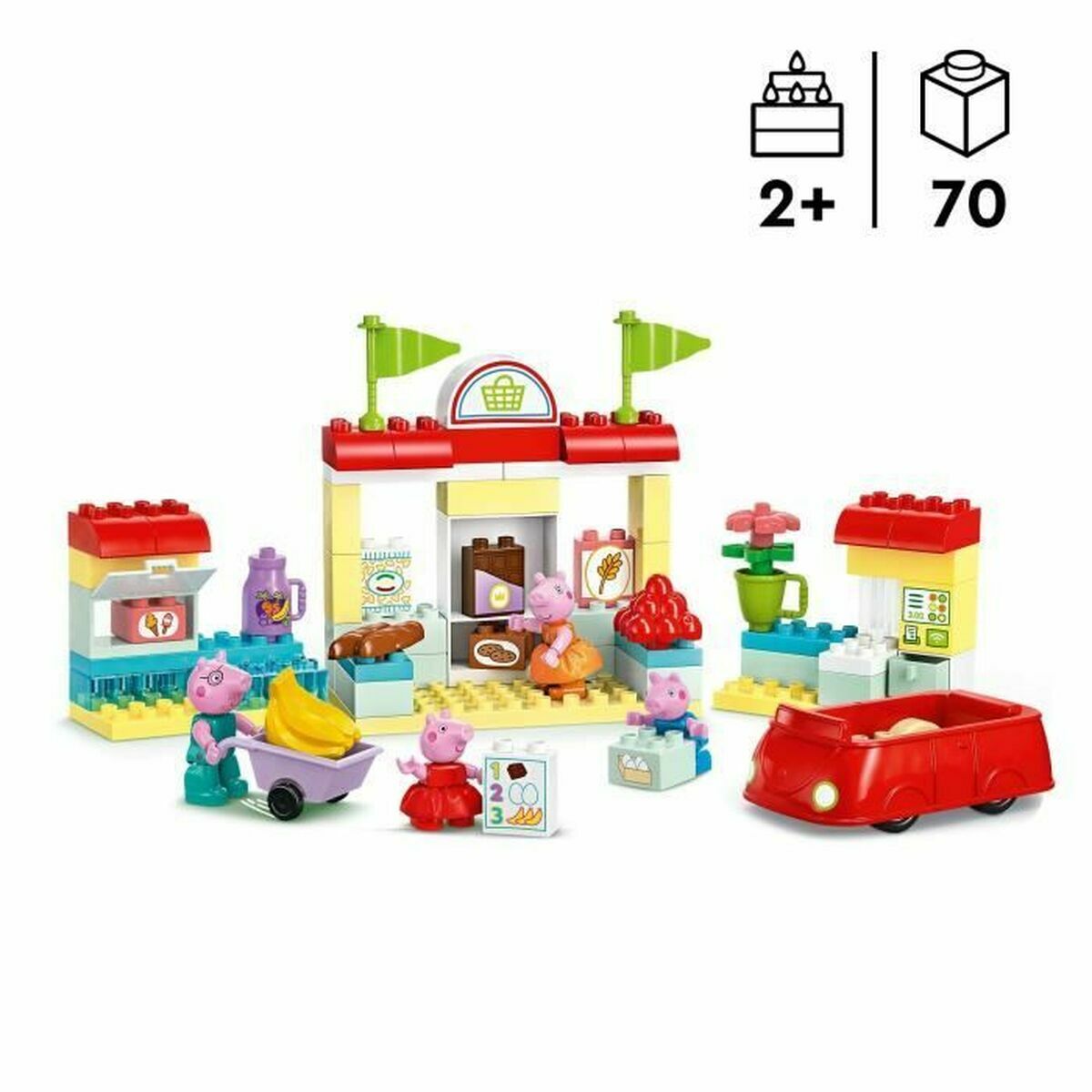 Set di Costruzioni Lego 10434 Peppa Pig 70 piezas 3 S91111162_1