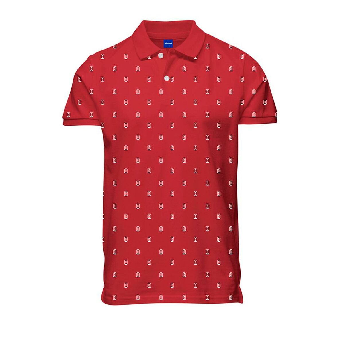 Polo a Maniche Corte Uomo JORCOLLECT Jack & Jones SS FST 12232663 Rosso 2 S2024820_0