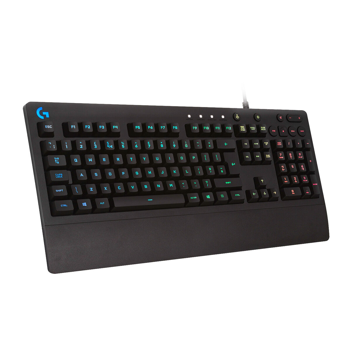 Tastiera per Giochi Logitech 920-008093 Qwerty in Spagnolo Nero 2 S91104625_0