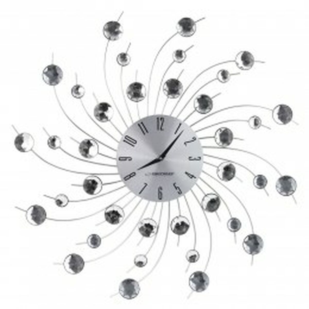 Orologio da Parete Esperanza EHC004 Nero/Argentato Argentato Metallo 150 cm 2 S9128388_0