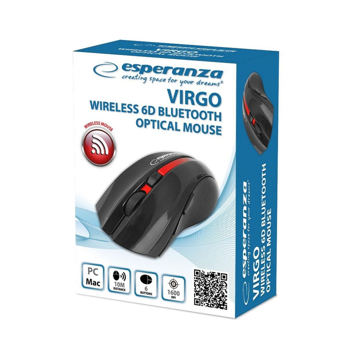 Mouse Esperanza EM129R Nero Rosso 3 S9132713_1