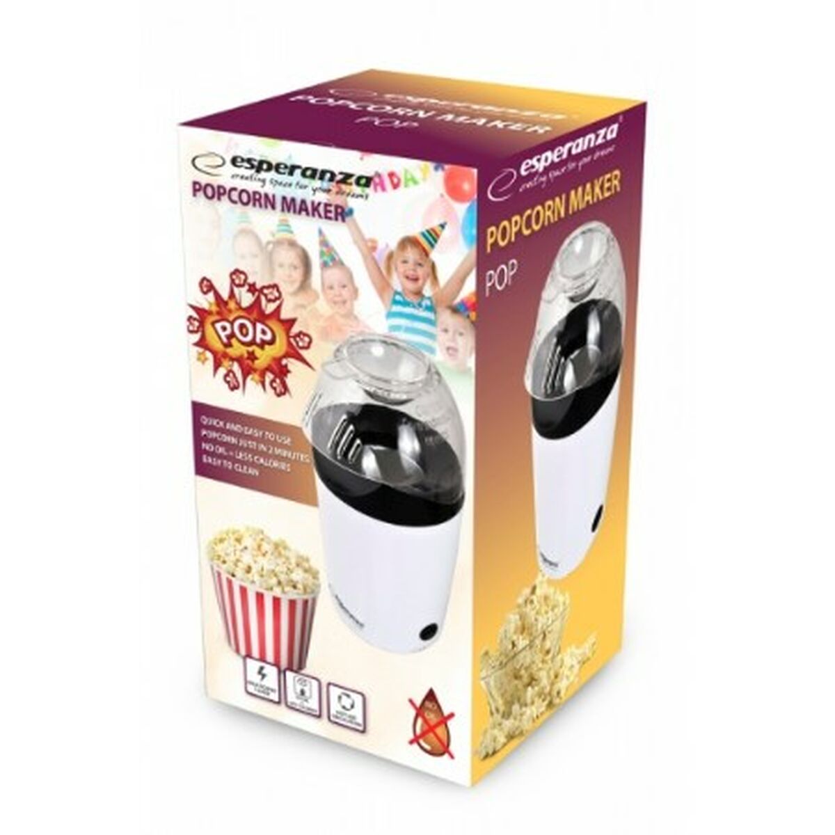 Macchina per fare Pop Corn Esperanza EKP006 Nero 3 S9102432_1