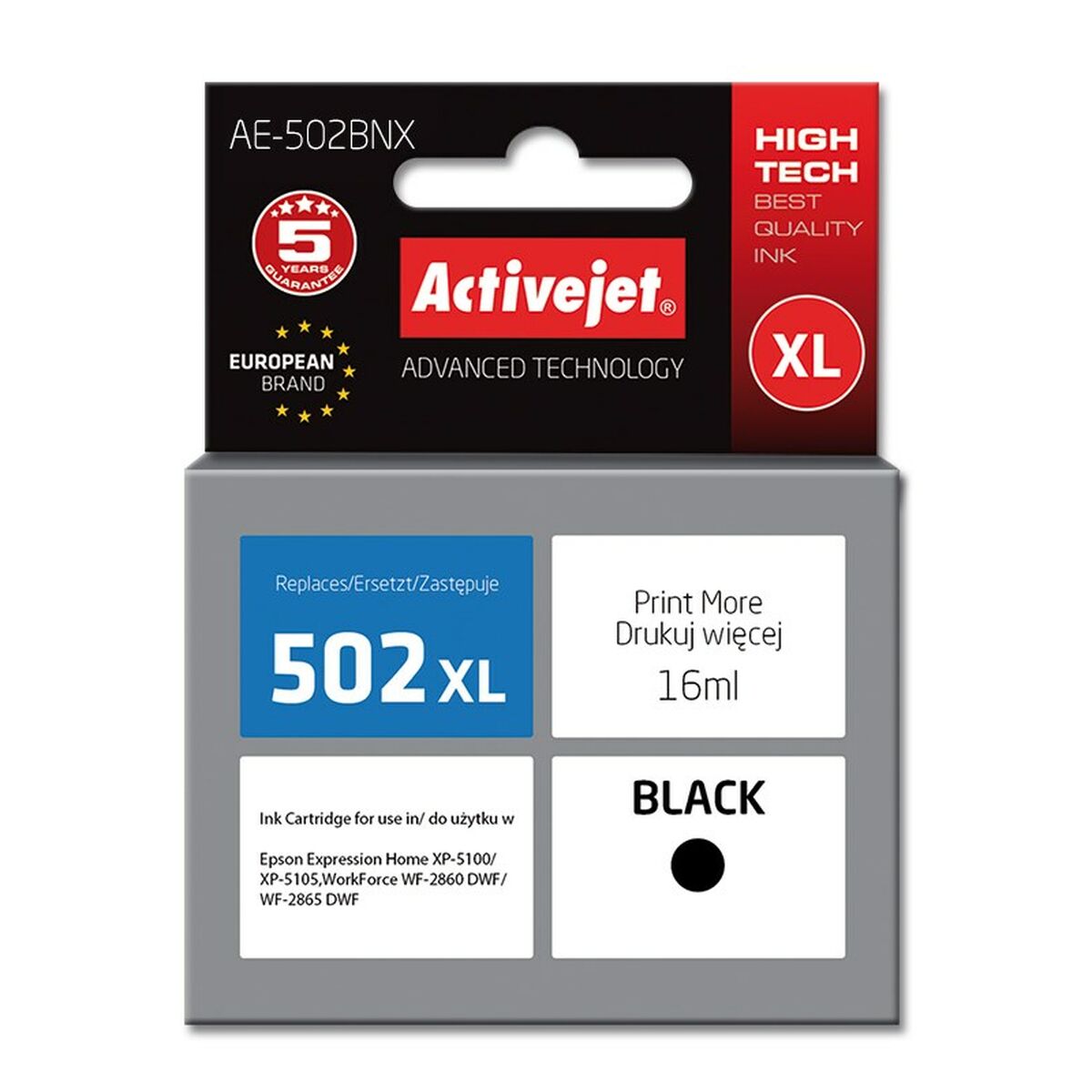 Cartuccia ad Inchiostro Originale Activejet AE-502BNX Nero 2 S9112532_0