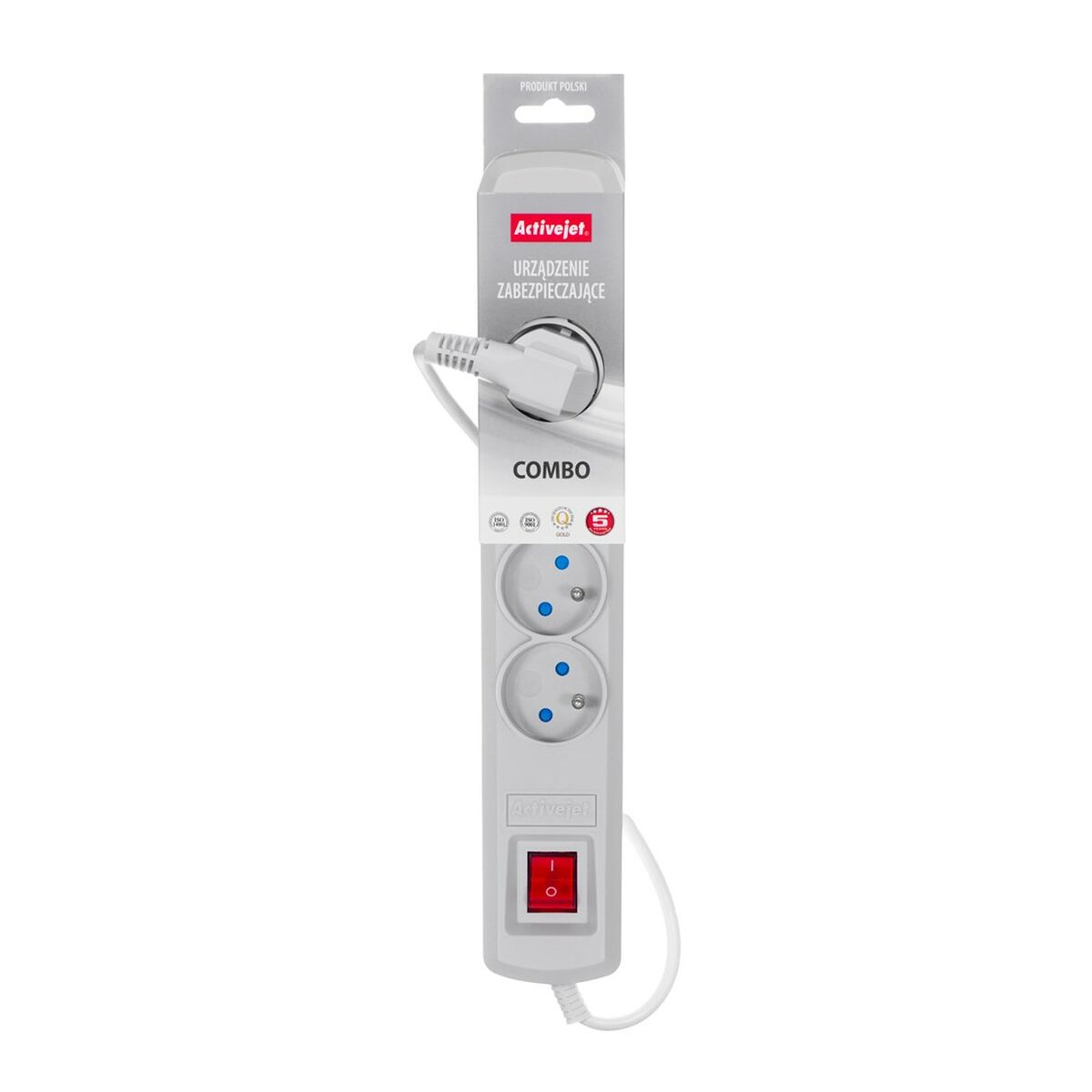 Multipresa 5 Prese con Interruttore Activejet ACP-5GN (3 m) 2 S9118174_0