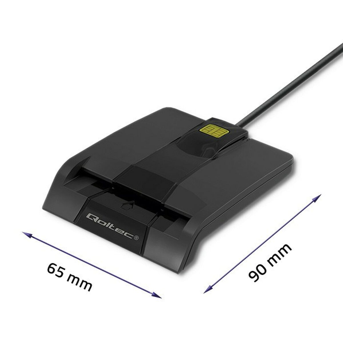 Lettore di Schede Qoltec 50634 Nero 3 S9144776_1