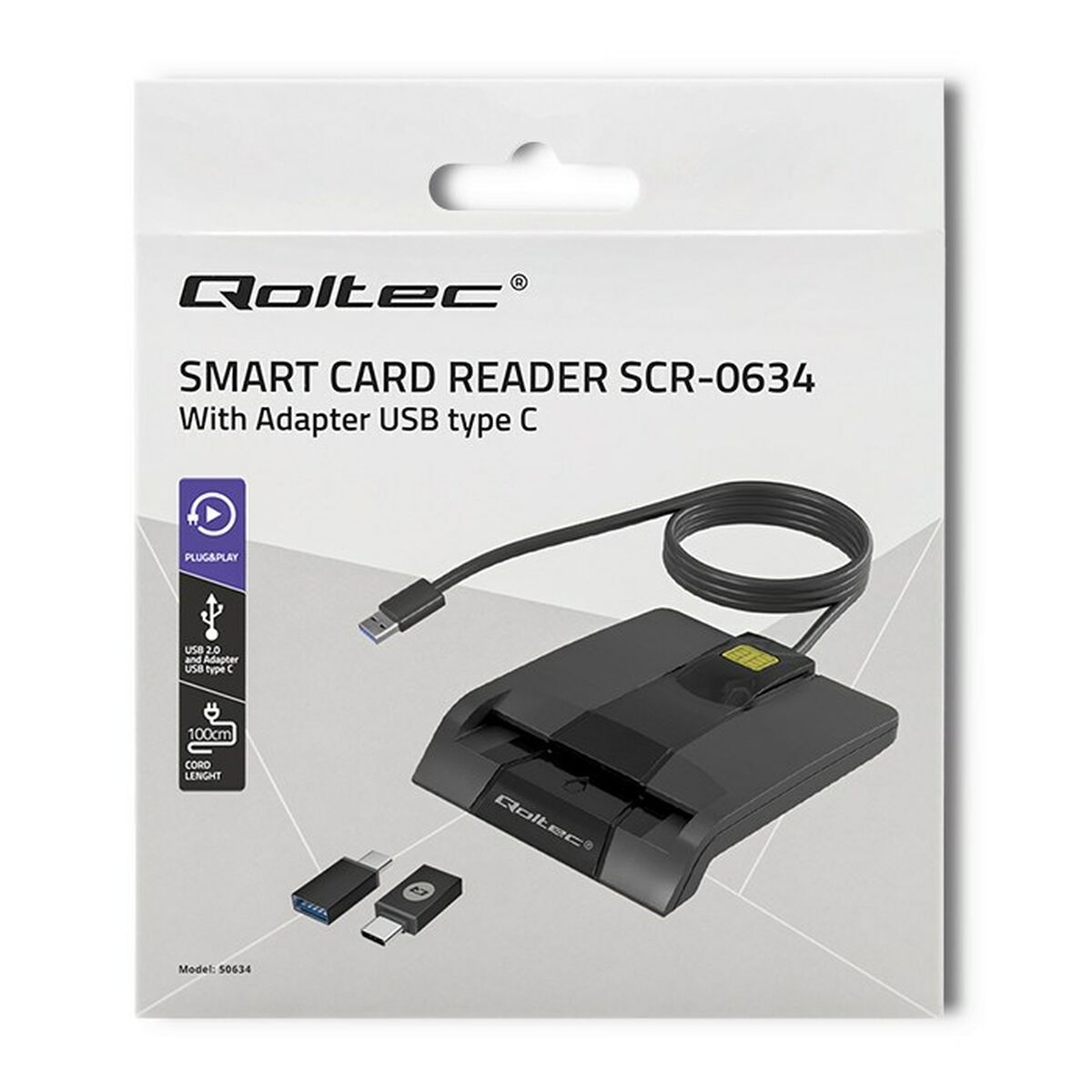 Lettore di Schede Qoltec 50634 Nero 9 S9144776_7