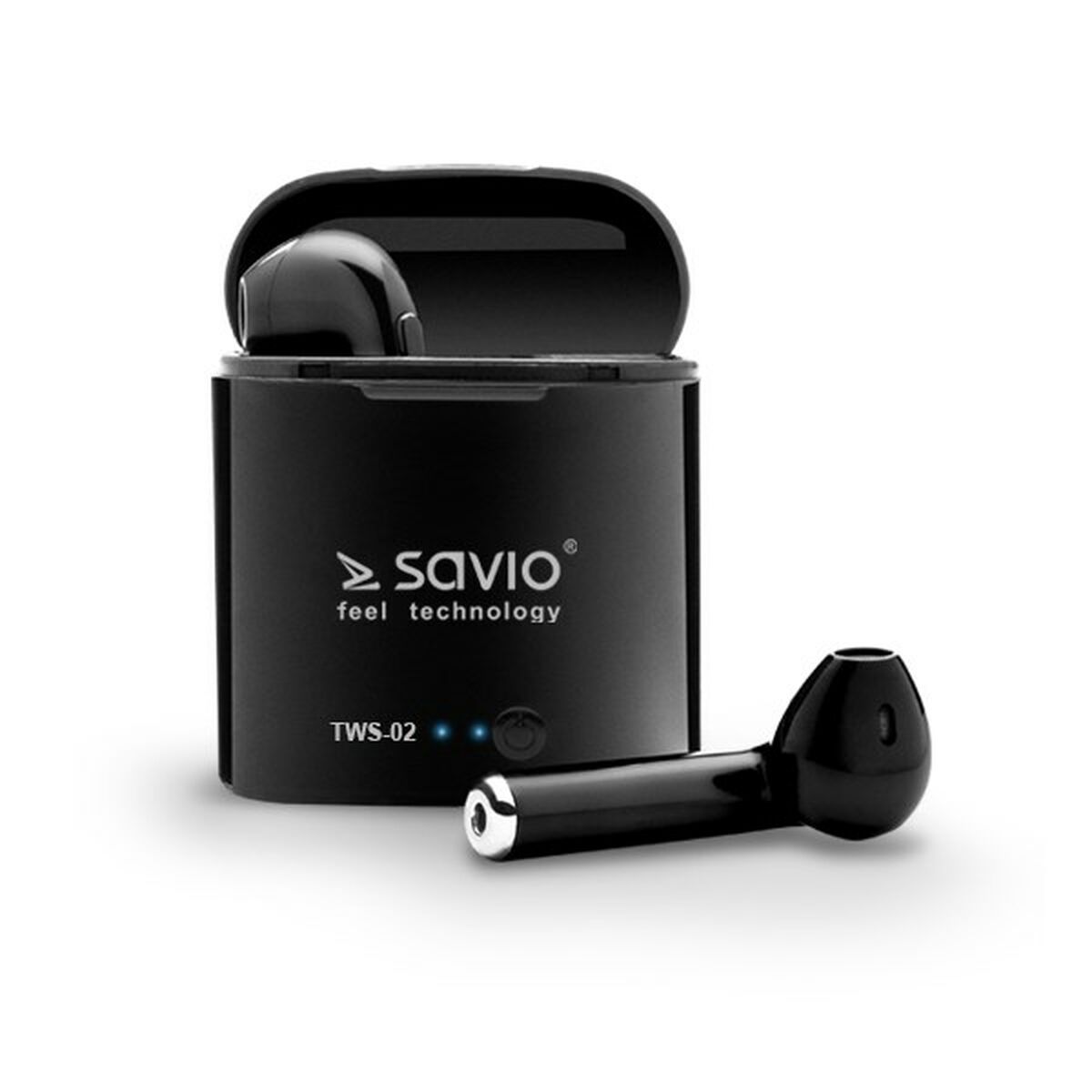 Auricolari in Ear Bluetooth Savio TWS-02 Nero Grafite 2 S9105081_0