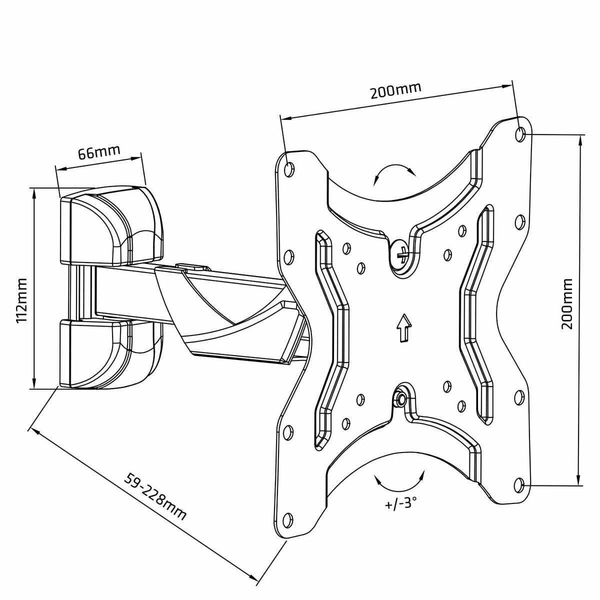 Supporto da Tavolo per Schermo MacLean MC-741 13" 42" 2 S9164446_0