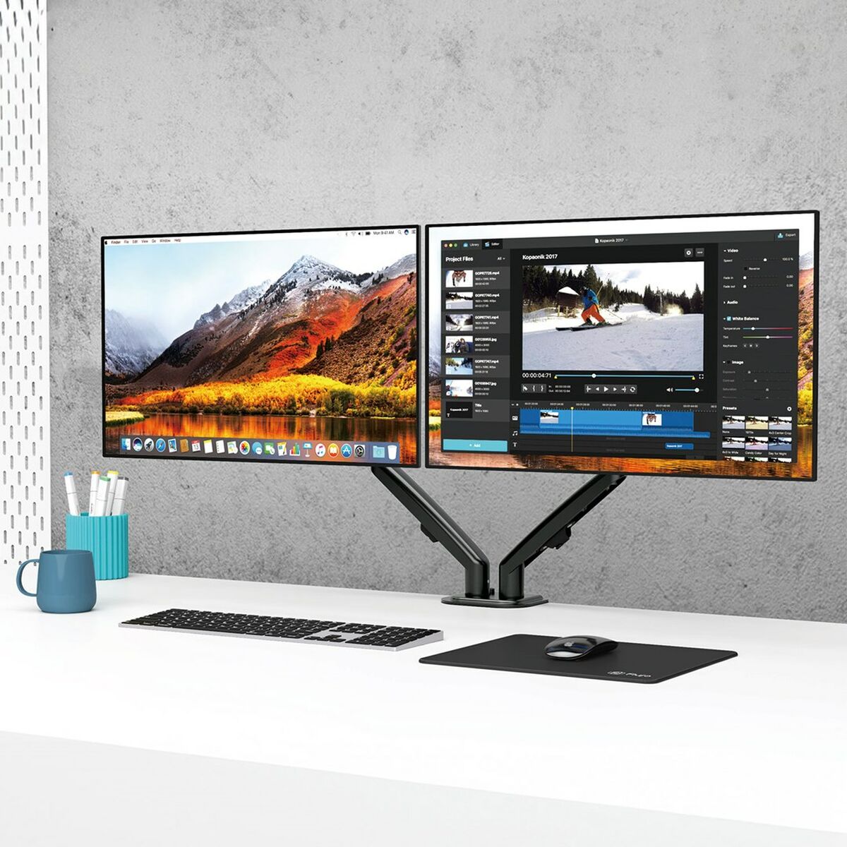 Supporto da Tavolo per Schermo MacLean MC-861N 27" 13" 11 S9147071_9