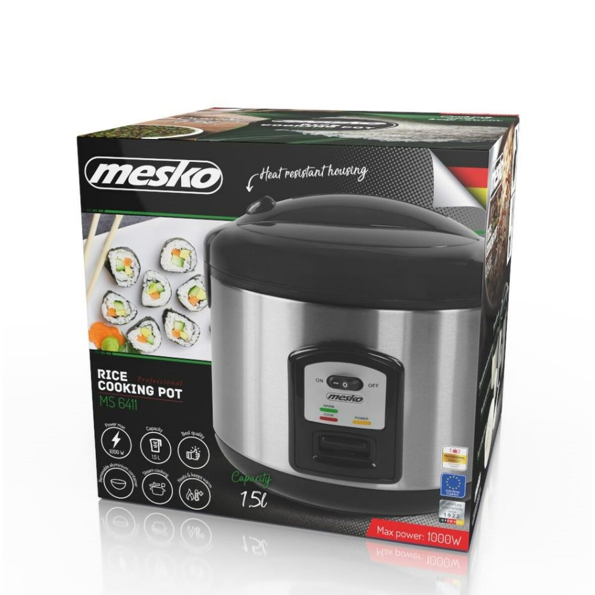 cuociriso Adler MS 6411 Nero 1000 W 1,5 L 5 S9138673_3